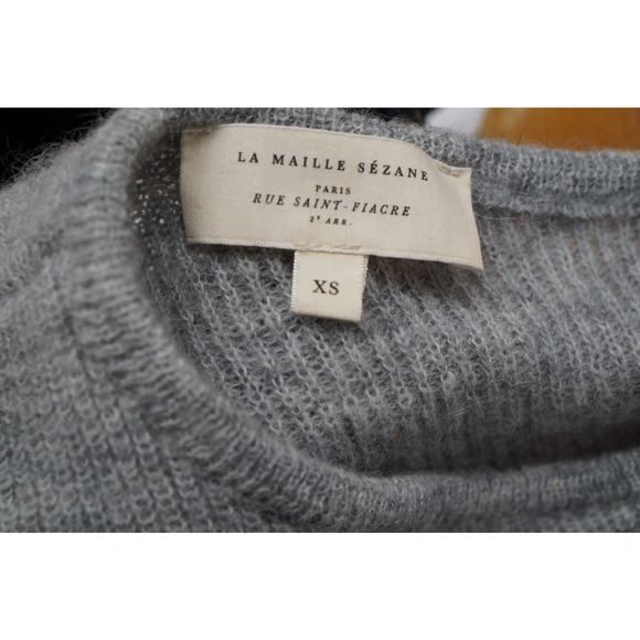 Sezane Gaspard Cardigan Gray Mohair Alpaca Blend Sweater Size XS - Picture 7 of 8